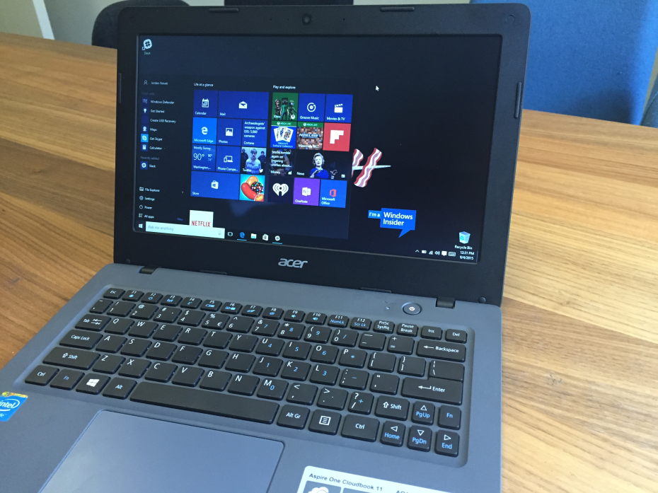 Acer anuncia nova linha Aspire One Cloudbook com Windows 10 a