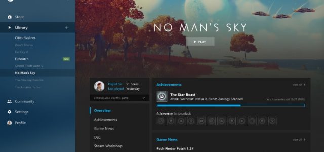 Assim ficariam Steam e Spotify com a nova interface NEON do Windows 10