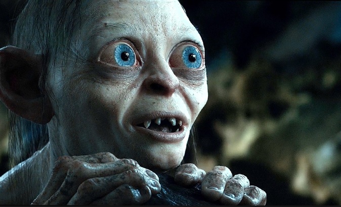 O Senhor dos Anéis - A Sociedade do Anel - .Dúnadan Como fã dos filmes,  quanto tempo você demorou para notar que Gollum e Sméagol foram retratados  com pupilas diferentes?